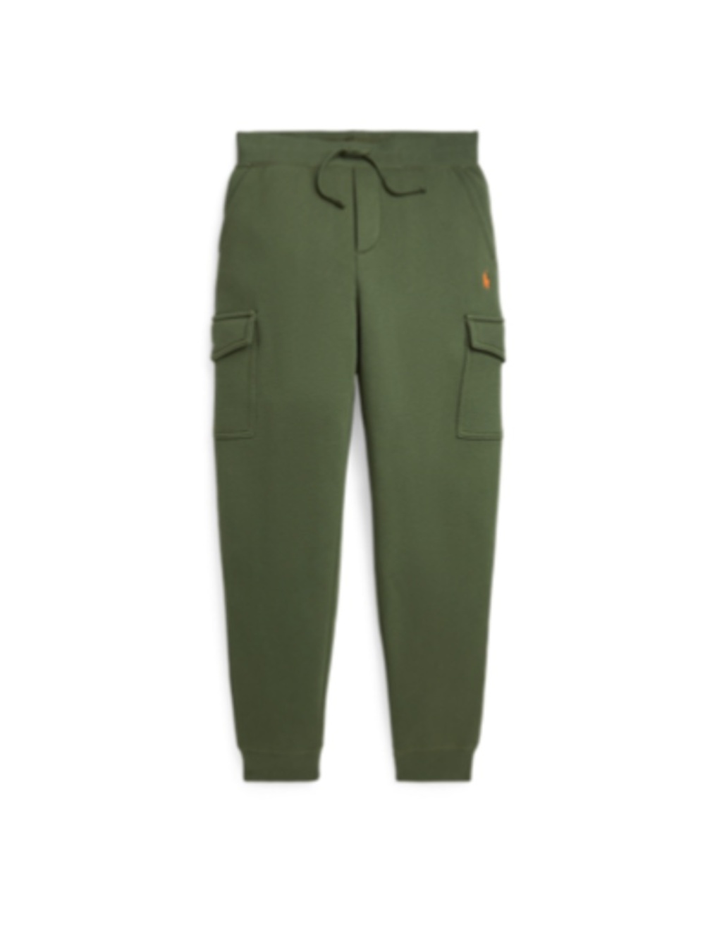Polo by Ralph Lauren Olive Green Boys Cargo Joggers with Orange Pony